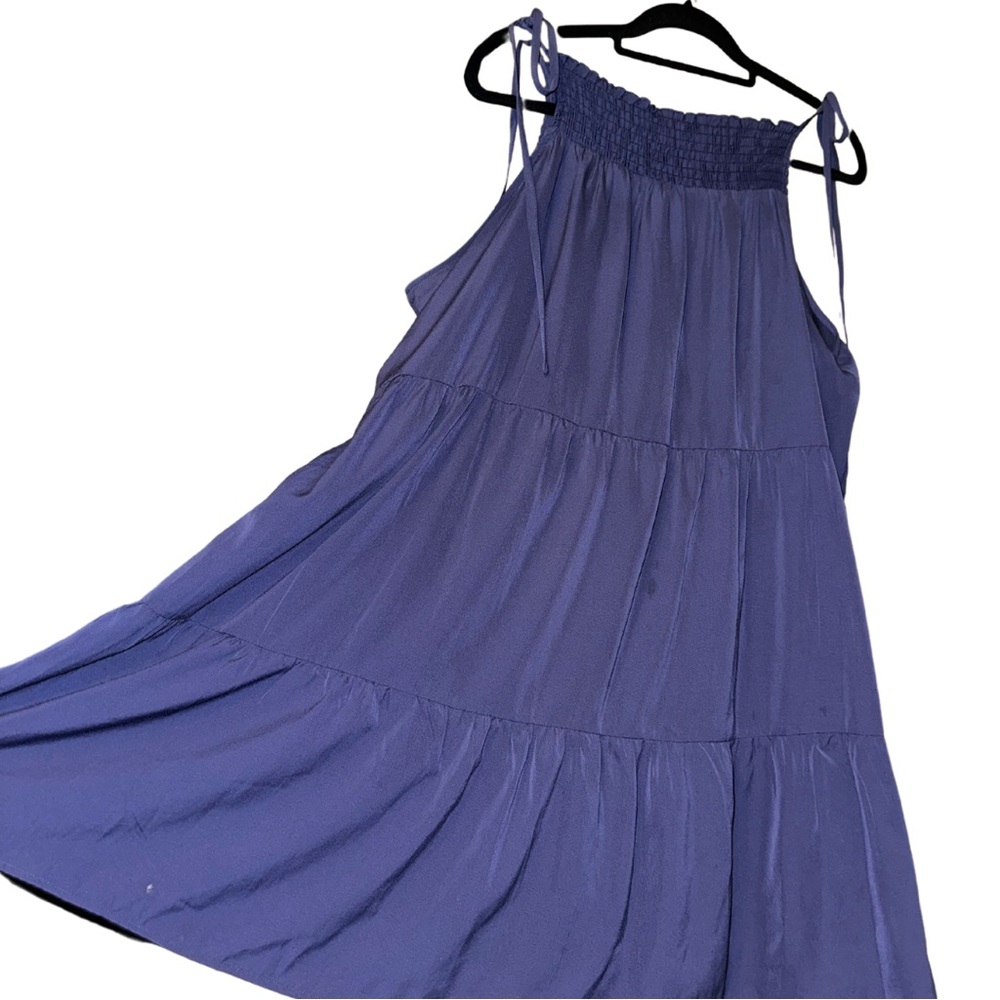 Mini Tiered Baby Doll Dress Forever 21+ Shoulder Tie Straps